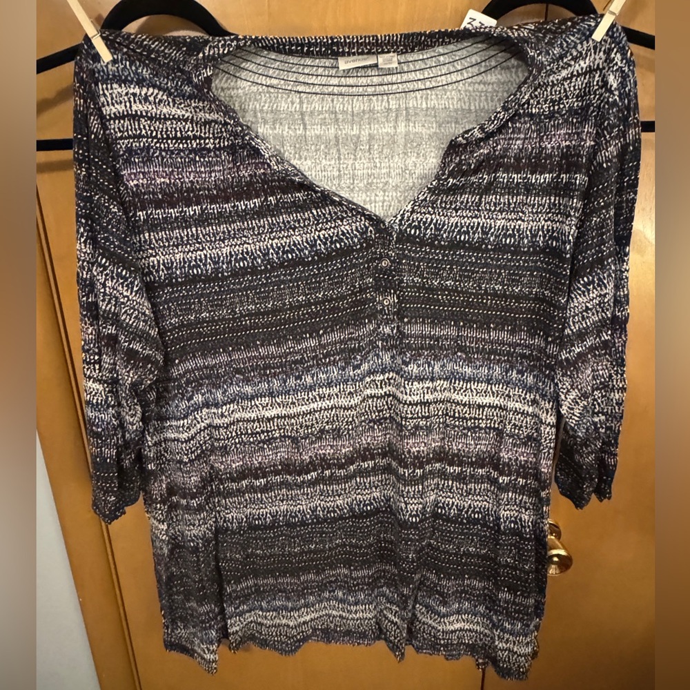 Avenue Tunic in Static Stripes